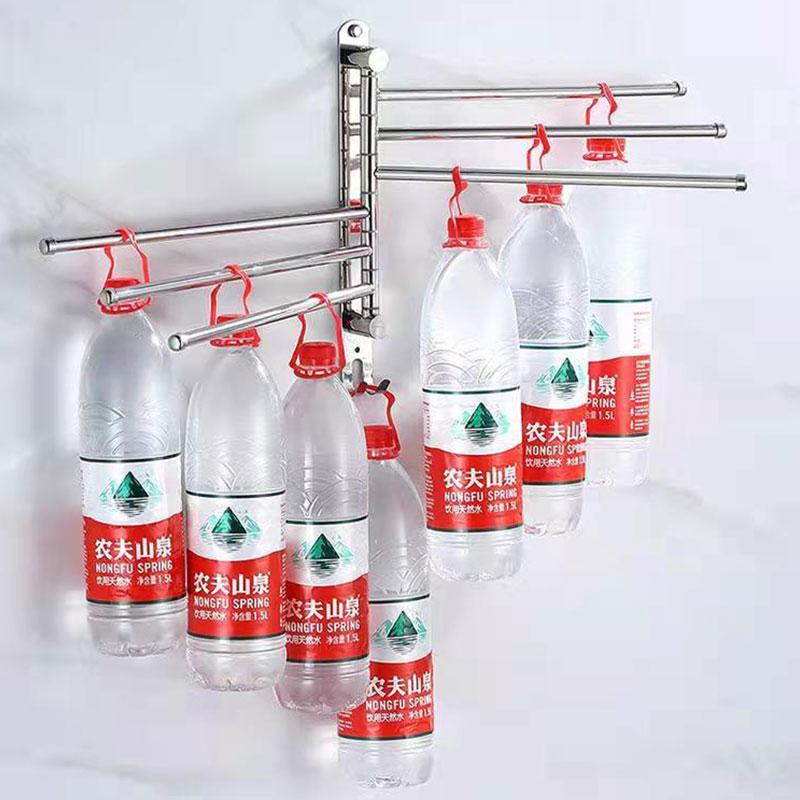 304 Stainless Steel Rotating Towel Bar Toilet Single Towel Rack Bathroom Toilet Bathroom Wall Hanging Porte Serviettes