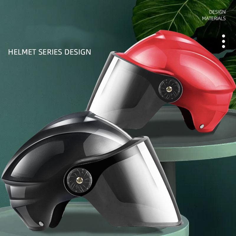 Chivalry Motorcycle Helmet Unisex Electric Car Helmet Breathable Sunscreen Battery Car Half Helmet