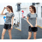 Yoga Clothing Short-sleeved Single Top Women's Running Sports Fitness Clothing Beginners Fabric Soft Sweat-absorbent Clothing Sexy