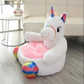 Children's Sofa for 1-5 Years Old Cute Animal Plush Sofa Single Child Chair Baby Sleeping Bed Bedroom Balcony Patio Tatami Living Room Furniture
