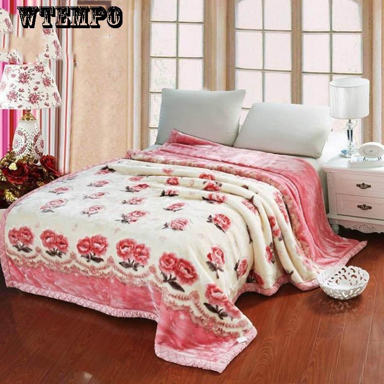 Brand Winter Carpet Wedding Blanket Fashion Cashmere Blanket Bedding Double Thick Blanket