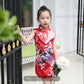 Children Dress Children's Tang Suit Girls Summer Thin Dress Cheongsam Printed Floral Cheongsam Chinese Style Sleeveless Dress