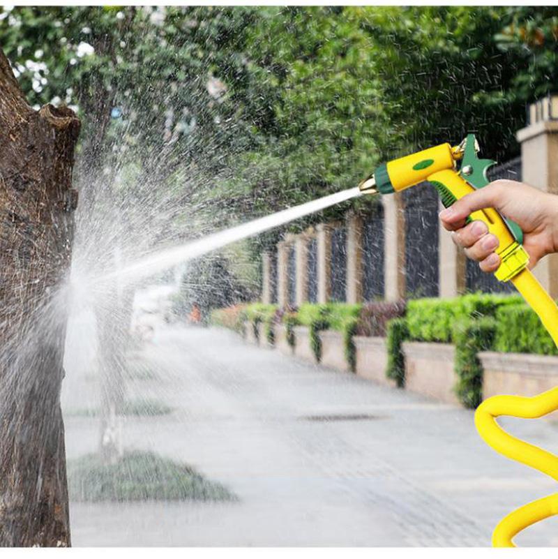 High Pressure Water Gun Set 5/10/15/20m Explosion-proof Hose Car Wash Gun Household Portable Watering Gun Watering Tool
