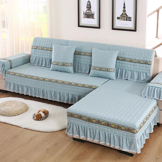Four Seasons Universal Sofa Cushion European Modern Simple Non-slip Sofa Cushion Sofa Cover All Inclusive Living Room Combination Sofa Cover