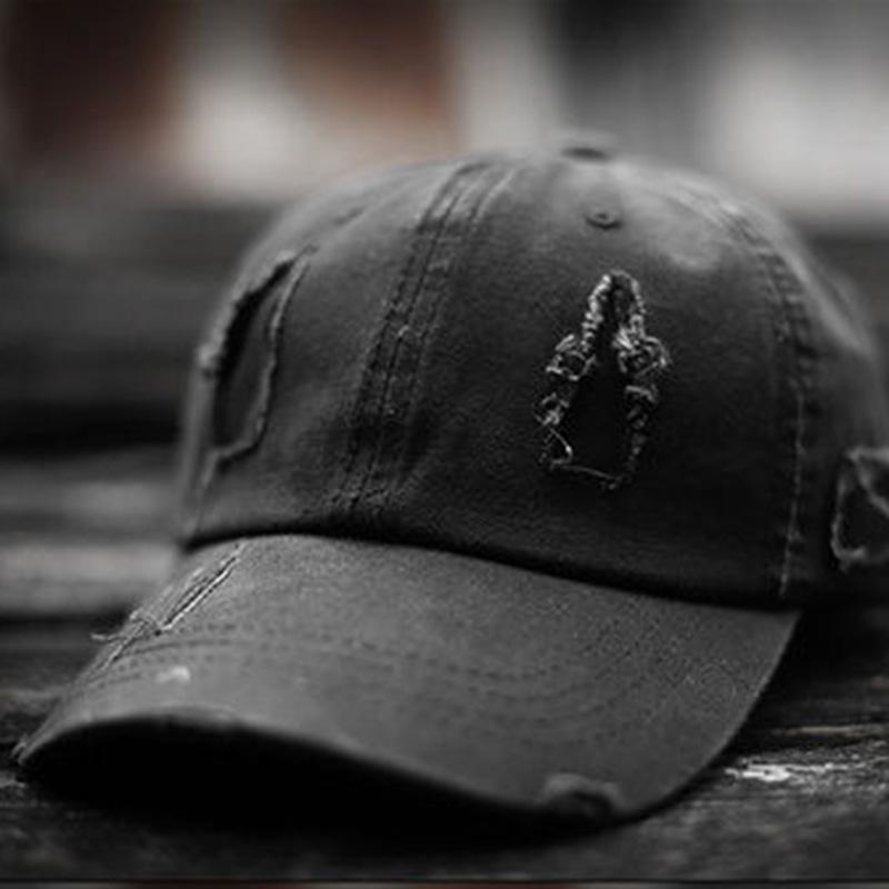 Hat Men's Peaked Cap Korean Version All-match Street Tide Brand Black Spring and Summer Ball Cap Hip-hop Sunshade Sunscreen