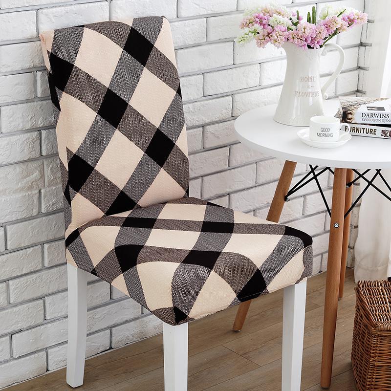Elastic Chair Covers With Backrest Stretch Removable Dining Seat Case Protector Home Decorative