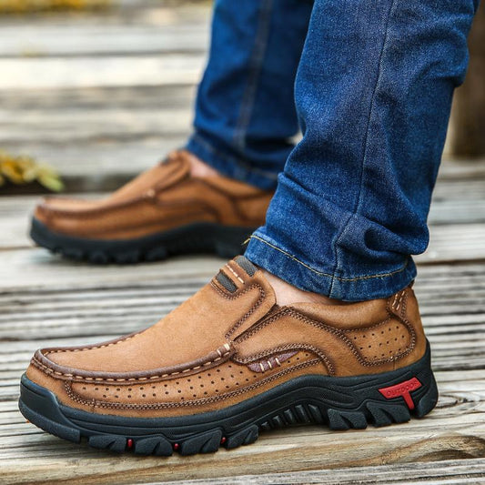 Outdoor Shoes Youth Shoes Leather Shoes Casual Men's Shoes Fashion Non-slip Walking Shoes 38-48