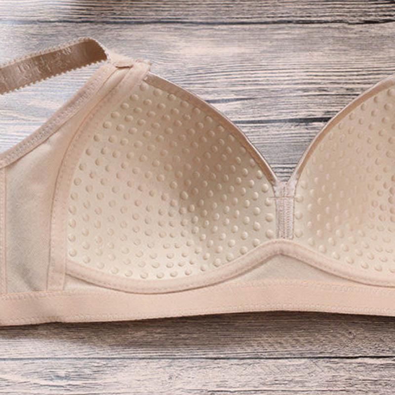 Women's Large Size Thin Cotton Breathable No Steel Ring Bra Large Size Gathering Breathable Sexy Comfortable Bra