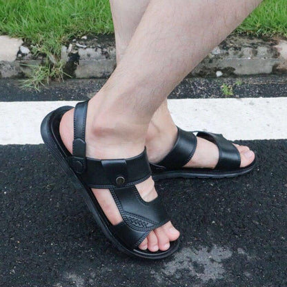 Summer Leisure and Comfortable Sandals Dual-purpose Men's Sandals and Slippers Massage Sandals