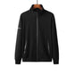 Spring and Autumn Casual Sports Cardigan Sweater Men's Loose Zipper Stand Collar Jacket Top Coat