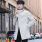 Woolen Coat Men's Mid-length Thick Woolen Coat In Autumn and Winter Windbreaker British Style Casual Coat