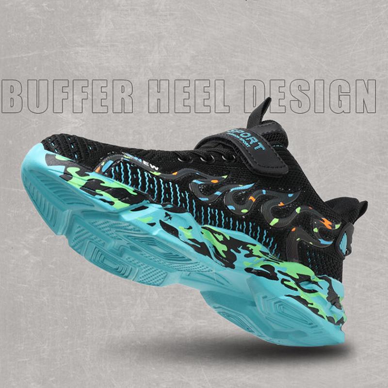 Unisex Children's Sports Shoes Comfortable and Lightweight Sports Running Shoes Breathable Non-slip Net Shoes for Schoolgirls