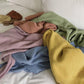Pofulove Korean loose long sleeve pullover jacket tide milk blue sweater forest autumn and winter