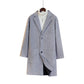 Thickened Warm Mid-length Woolen Coat Men's Autumn and Winter Warm Windbreaker Jacket Temperament Handsome Suit Jacket
