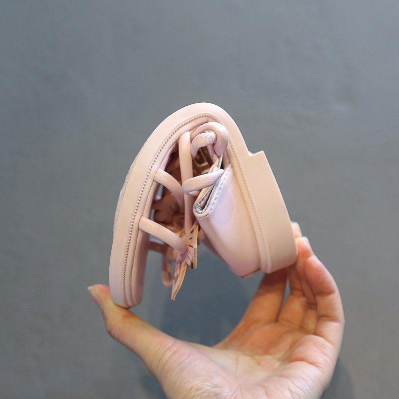 Girls' Roman Shoes  Summer Sandals  Princess Shoes  Korean Version  Children's Soft-soled Open-toed Beach Shoes