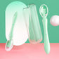 Baby Feeding Spoon with Storage Box Non-Slip Baby Trainning Spoon Food Grade Silicone Cute Baby Feeding Tableware
