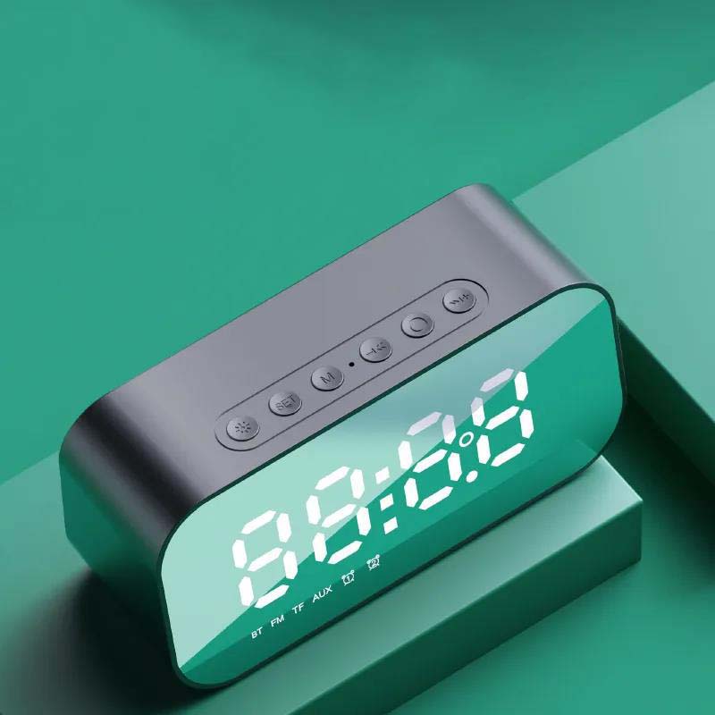 Wireless Bluetooth Speaker Alarm Clock Outdoor Mini Car Small Audio Home Portable Large Volume Subwoofer