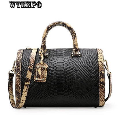 Cowhide Women's Bag Messenger Handbag Ladies Leather Bag Pure Leather Leisure Pillow Bag Boston Bag Genuine Leather Shoulder Bag