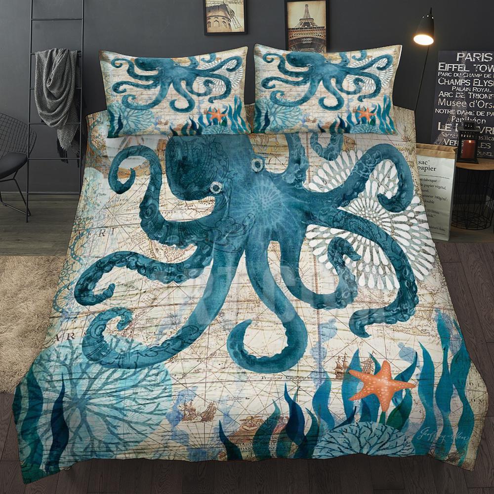 Dolphin Cover Ocean Coverlet Doona Cover Mandala Romantic Soft  AU Double, AU King