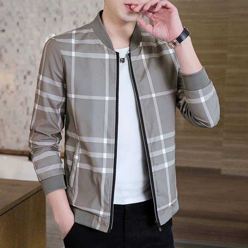 Fall Jacket Jacket Men's Trend Slim Young Students Casual Men's Baseball Uniform