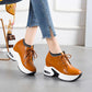 Inner Increase Women's Shoes Summer and Autumn White Shoes Korean Students All-match Casual Shoes Thick-soled Single Shoes