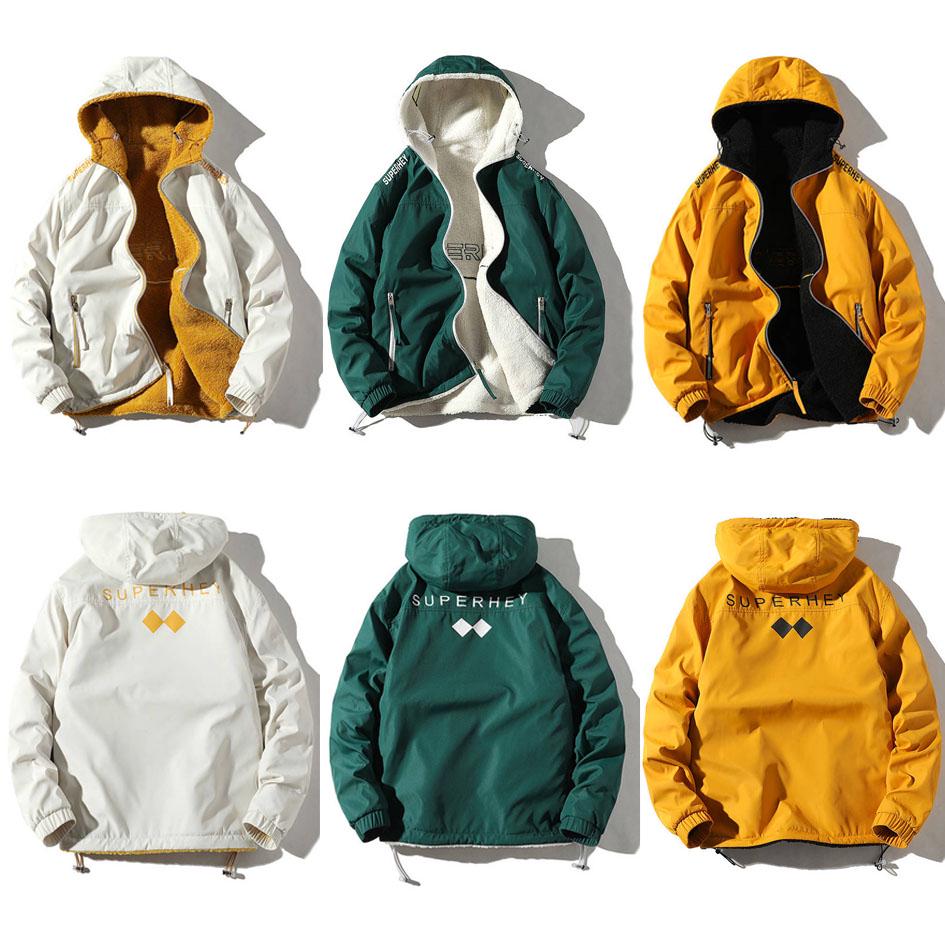 3 Colors Winter Jacket Men Hooded Parka Short Jacket Cashmere Parkas Cotton Youth Sport Clothing