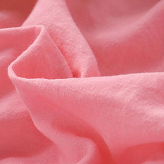 Pure Color Bed with Three-piece Washable Cotton Bed Linen Pillowcase, Breathable, Sweat-absorbing and Warm, Single and Double Bed Sheets