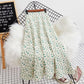 Cool Printed Chiffon Skirt Women's Summer Mid-length Small Fresh Floral High-waisted Over-the-knee Long Skirt