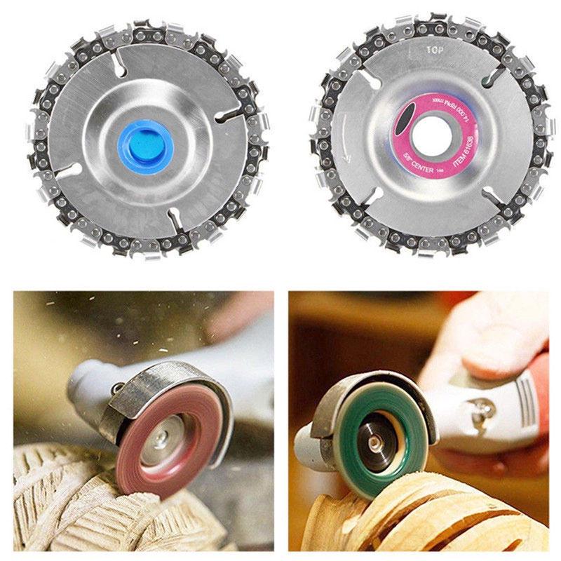 Grinder Chain Disc 4 Inch Wood Carving Disc For 100/115mm Angle Grinder 22 Tooth