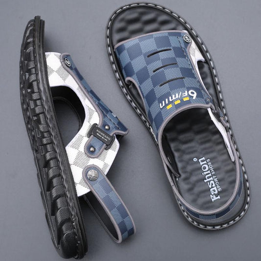 Sandals Men's Summer 2020 Non-slip Beach Shoes Men's Casual Dual-use Wear Sandals and Slippers Korean Summer Tide