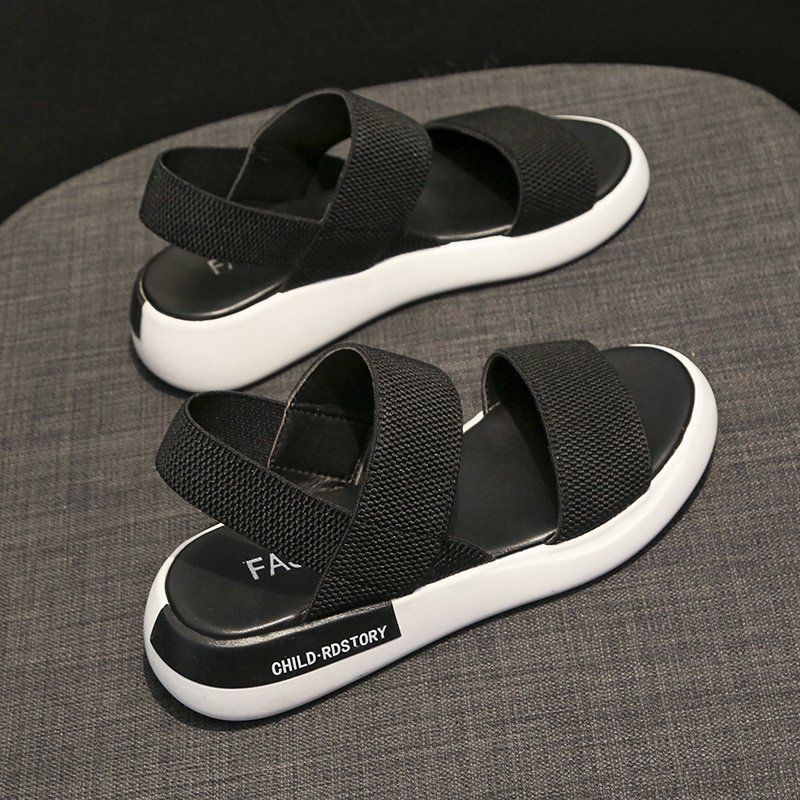 Korea Style Fashion Beach Sandals Female Rome Sandal Platform Buckle Summer Shoes Woman Preppy Sandalias Footwear