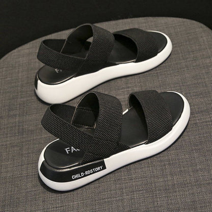 Korea Style Fashion Beach Sandals Female Rome Sandal Platform Buckle Summer Shoes Woman Preppy Sandalias Footwear