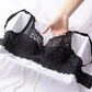 No Rims Plus Size Bra Thin Underwear Ladies Gather Lace Sexy Big Breasts Ultra-thin Sponge Bra
