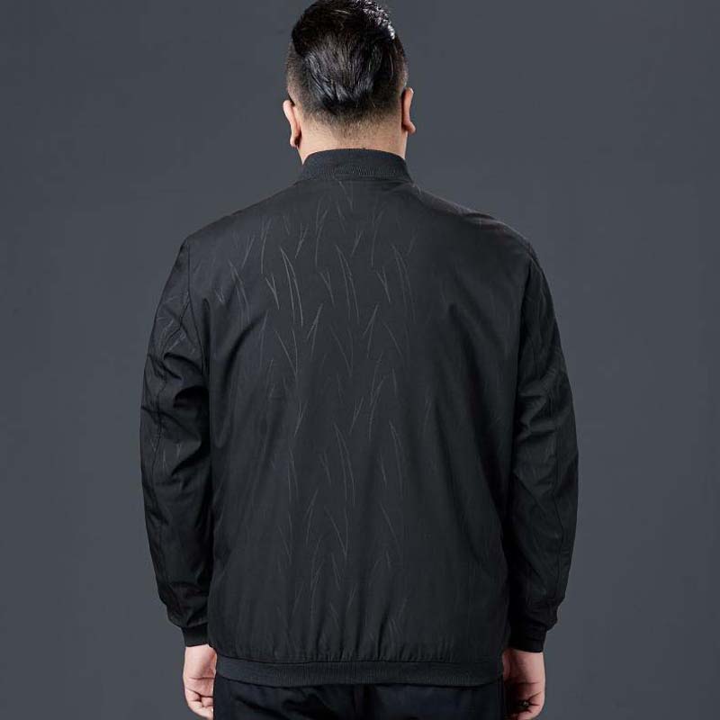 Spring and Autumn Large Size Loose Men's Autumn Middle-aged Fat Casual Jacket Thin Coat