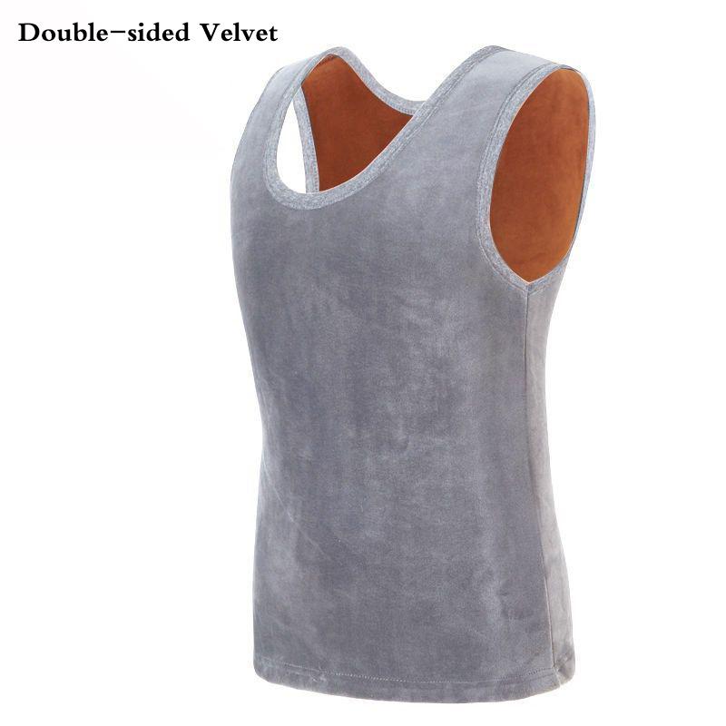 Thermal Vest Tight High Elasticity Wearable Comfortable Versatile Soft Lining Sleeveless Clothes Breathable Men Winter Autumn Plus Velvet Thicken