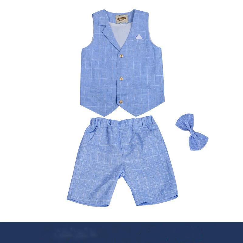 Children's Day Children's Suit Suit Flower Girl Dress Piano Performance Suit Vest Boy Little Host Boy Suit Summer