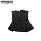 Spring Summer Women's Short Pettiskirt Anti-empt Puffy Oversized Elastic Waist Good Elasticity Pleated A-line Skirt