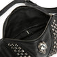 Hip Hop Waist Men and Women Leather Rivet Zircon Chest Bag Messenger Bag Sports Shoulder Bag