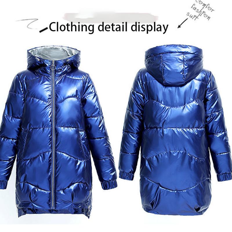 Disposable Cotton Clothes Women's Bright Cotton Coat Women's Short Winter Loose and Colorful Hooded Down Cotton Warm Thick Coat