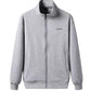 Spring Cardigan Sweater Men's Casual Zipper Stand Collar Sweater Men's Top Sports Jacket Coat