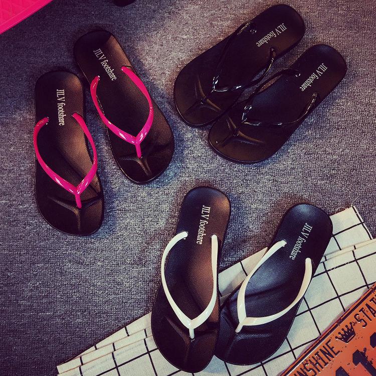 Women Slippers Beach Flip Flops Cut Fashion Slides Ladies Summer Flat Thong Sandals