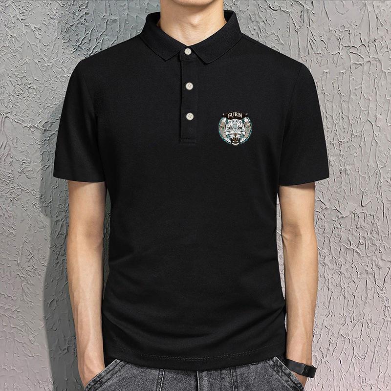 Summer New Lapel T-shirt Youth Short-sleeved POLO Shirt Men's Shirt