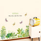 Wallpaper Creative Warm Romantic Baseboard Wall Sticker Butterfly Garden Flowers Custom Wall Sticker