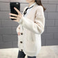 Spring and Autumn Knitted Sweater Cardigan Casual Jacket Thick Loose Young Women's Top