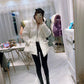 Oversized Down Cotton Jacket, Ladies Winter Contrast Color Hooded Cotton Jacket, for Bread Jacket
