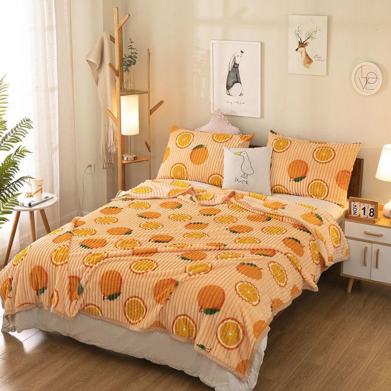 Beibei Fleece Blanket Flannel Coral Fleece Blanket Siesta Quilt Winter Plus Velvet Thick Warm Sheets