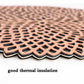 Lotus Pvc Bronzing Hollow Coaster Heat Insulation Non-slip Placemat Table Mat Decorative Mat Western Placemat
