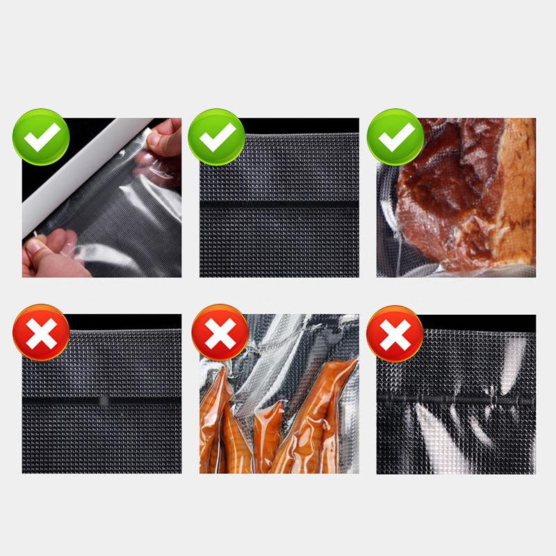 Textured Vacuum Bag Food Preservation Bag Vacuum Packaging Compression Bag Air-sealing Household Cooked Food Preservation Bag