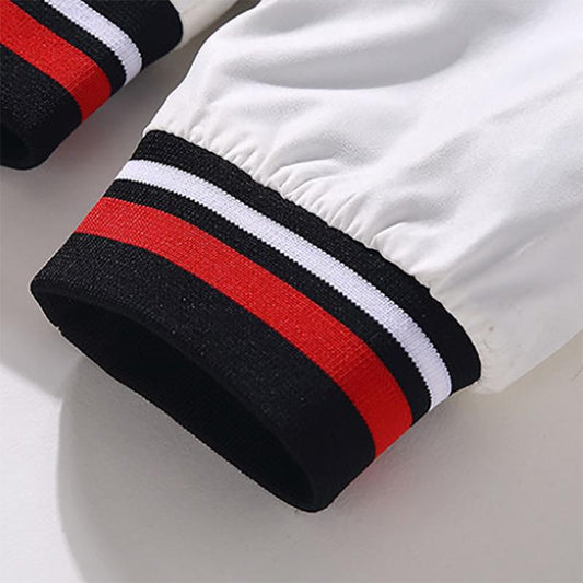 Bomber Jacket Men's Trend Autumn and Winter Embroidery Gown Men's Baseball Uniform Jacket Young Men