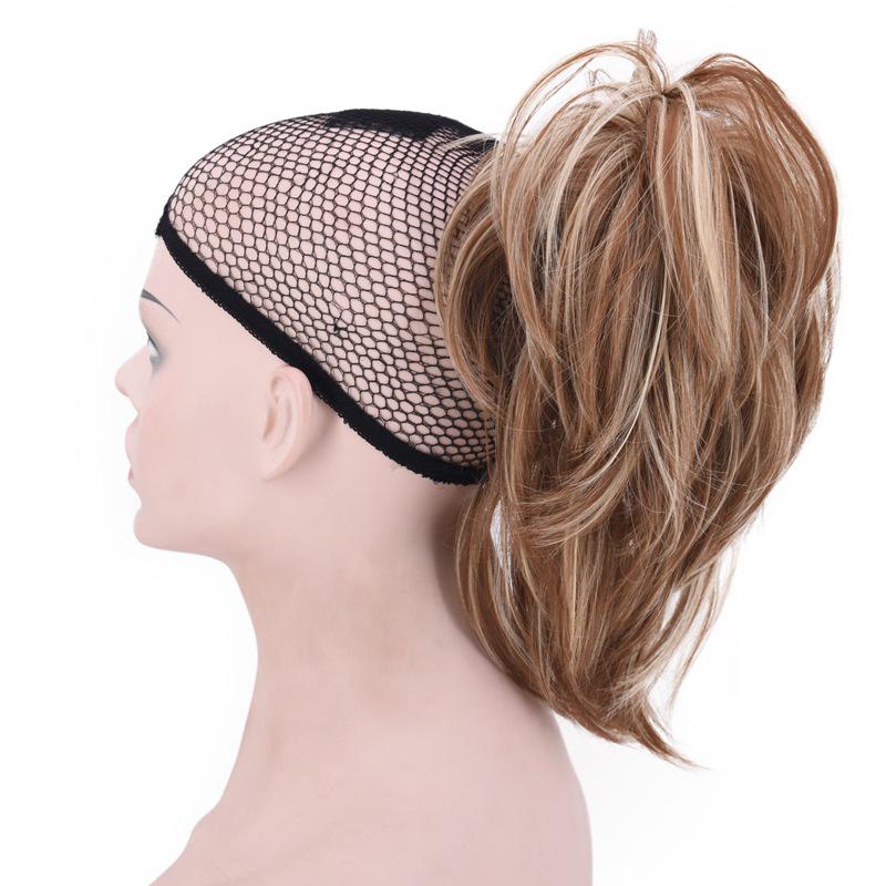 Synthetic Hair Buns Scrunchy Chignon Elastic Wavy Scrunchies Wrap for Ponytail Extensions for Girl